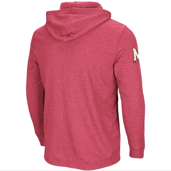🆕Colosseum Red Maryland Terrapins Active Waffle Hoodie Windshirt Size XXL - Picture 4 of 4